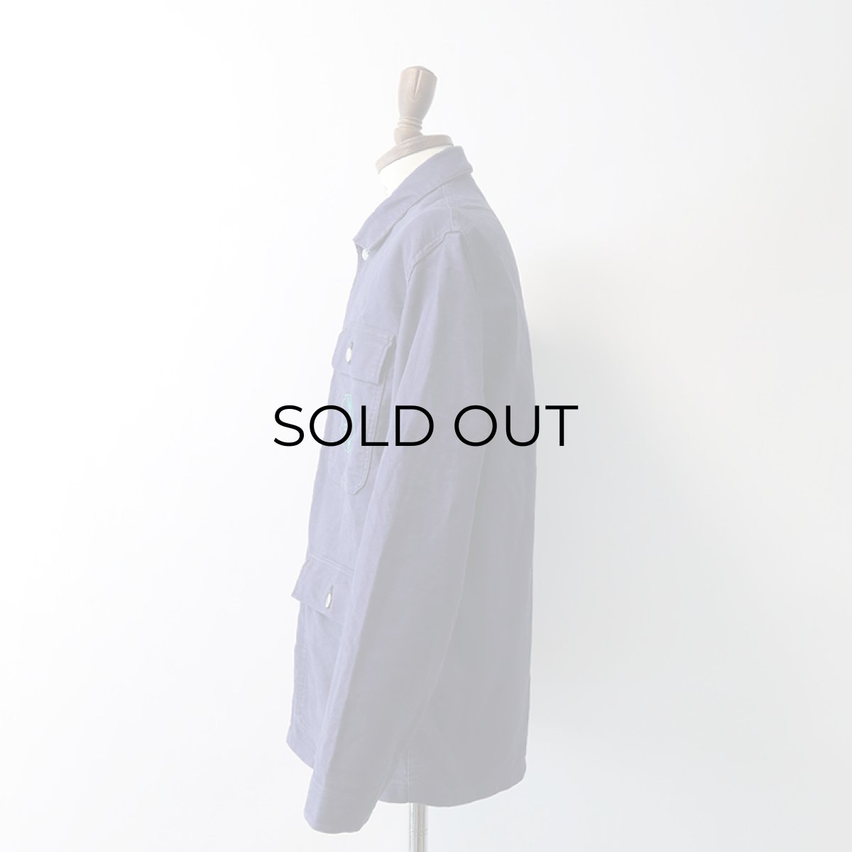 画像11: OLD UNKNOWN BRAND COTTON MOLESKIN EMBROIDERED FRENCH WORK JACKET (11)