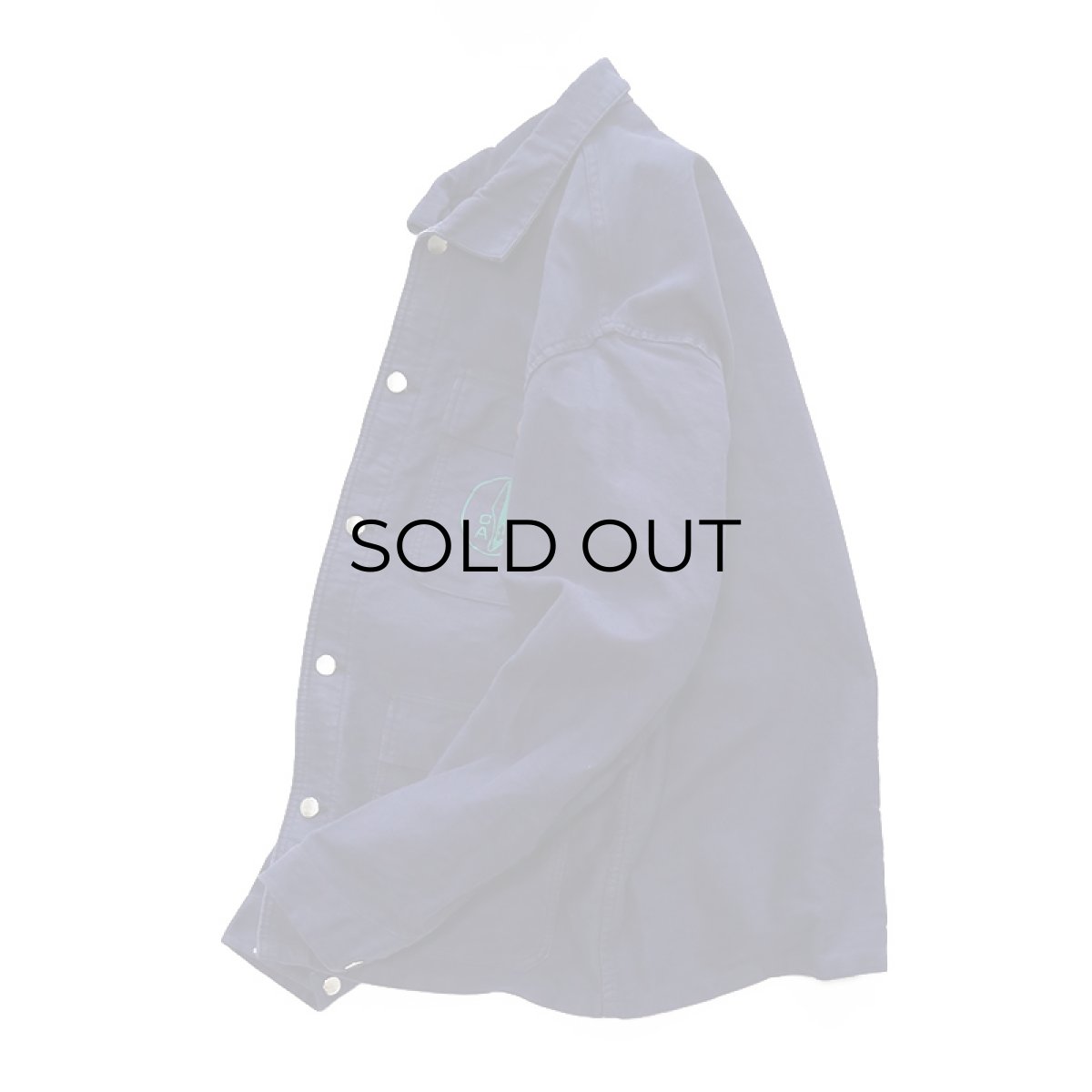 画像3: OLD UNKNOWN BRAND COTTON MOLESKIN EMBROIDERED FRENCH WORK JACKET (3)