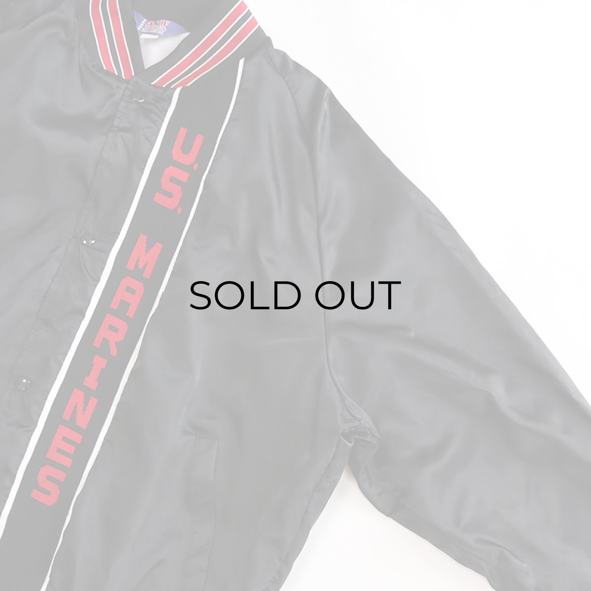 画像4: ASW JACKETS "US MARINES" NYLON FLANNEL LINING SNAP BLOUSON "MADE IN USA" (4)