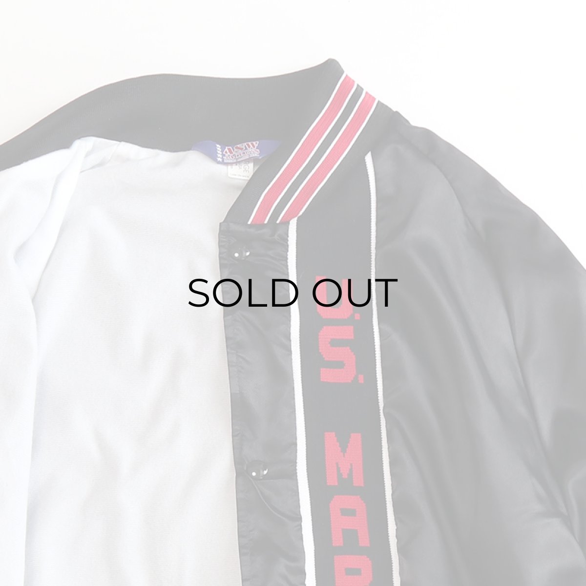 画像8: ASW JACKETS "US MARINES" NYLON FLANNEL LINING SNAP BLOUSON "MADE IN USA" (8)