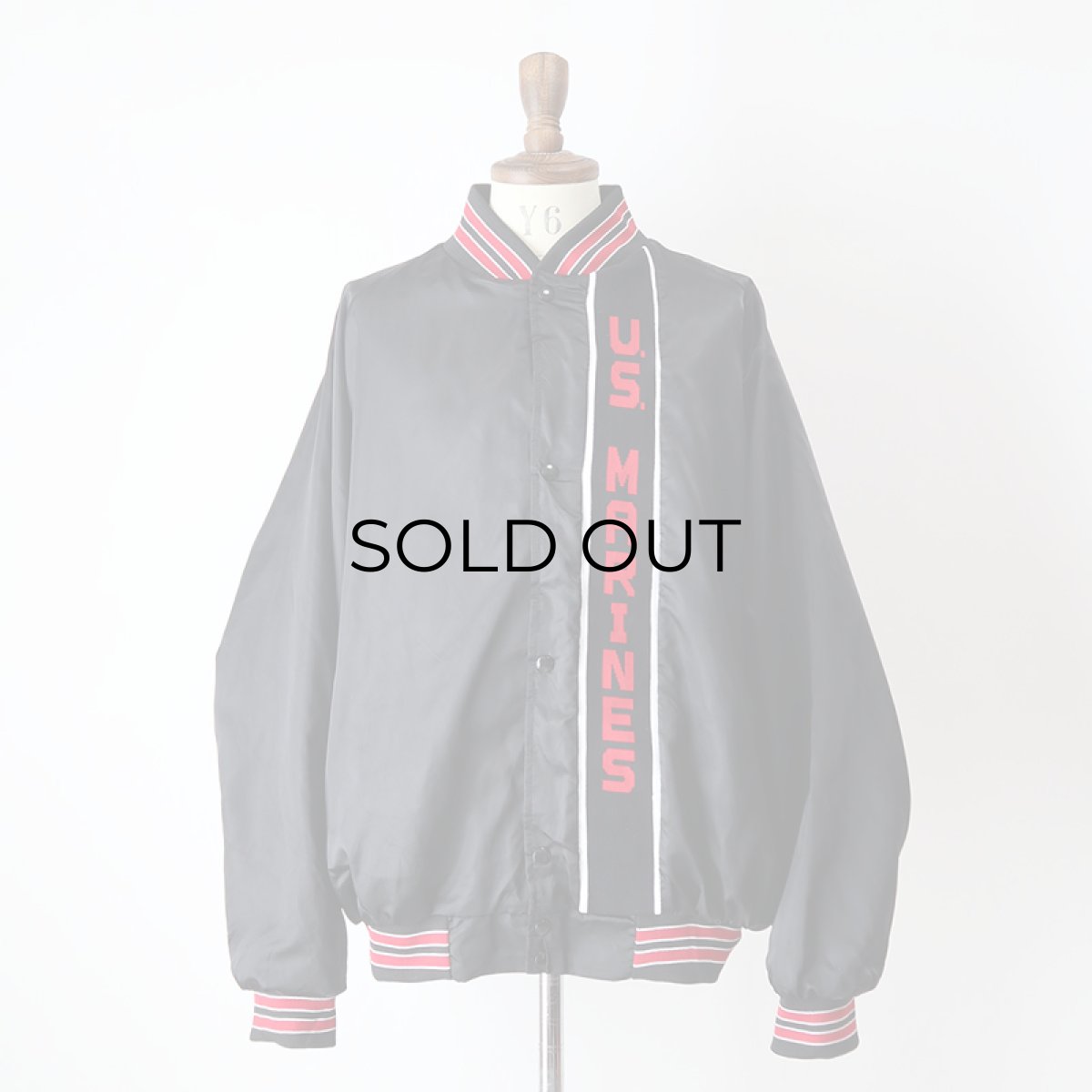 画像9: ASW JACKETS "US MARINES" NYLON FLANNEL LINING SNAP BLOUSON "MADE IN USA" (9)