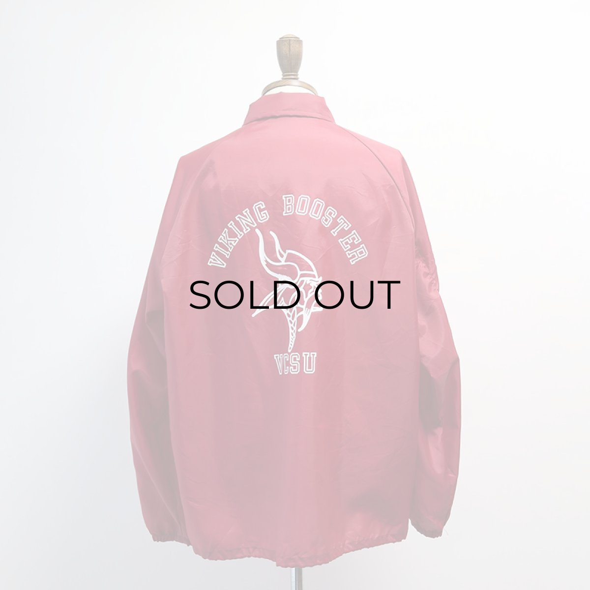 画像12: 80's King Louie "PRO FIT" NYLON W-PRINT SNAP COACH JACKET "VIKING CENTURY CLUB" "MADE IN USA" (12)