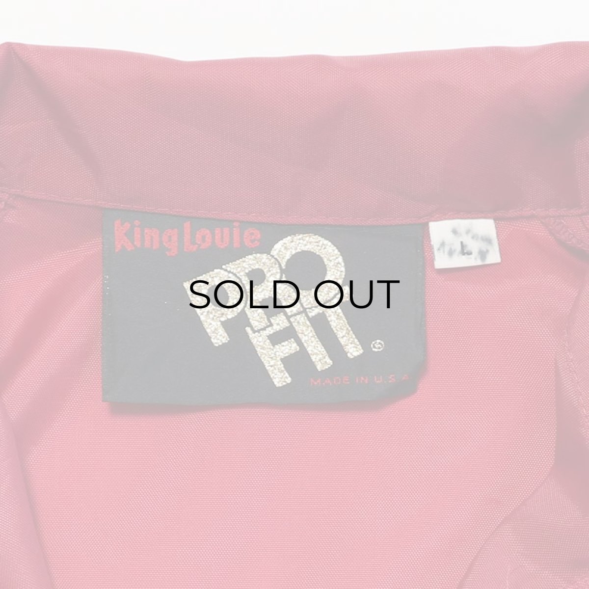 画像6: 80's King Louie "PRO FIT" NYLON W-PRINT SNAP COACH JACKET "VIKING CENTURY CLUB" "MADE IN USA" (6)