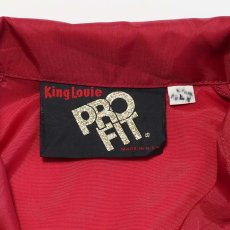 画像6: 80's King Louie "PRO FIT" NYLON W-PRINT SNAP COACH JACKET "VIKING CENTURY CLUB" "MADE IN USA" (6)