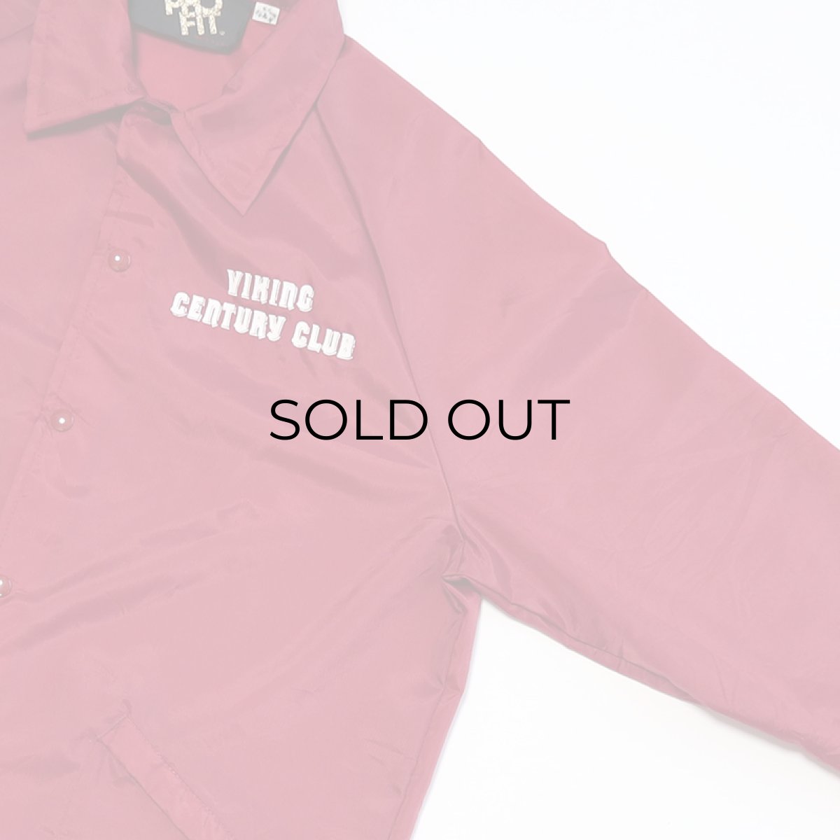 画像3: 80's King Louie "PRO FIT" NYLON W-PRINT SNAP COACH JACKET "VIKING CENTURY CLUB" "MADE IN USA" (3)