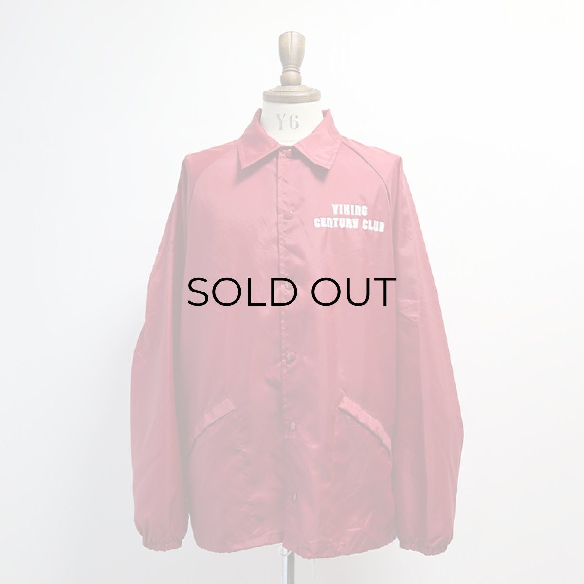 画像10: 80's King Louie "PRO FIT" NYLON W-PRINT SNAP COACH JACKET "VIKING CENTURY CLUB" "MADE IN USA" (10)