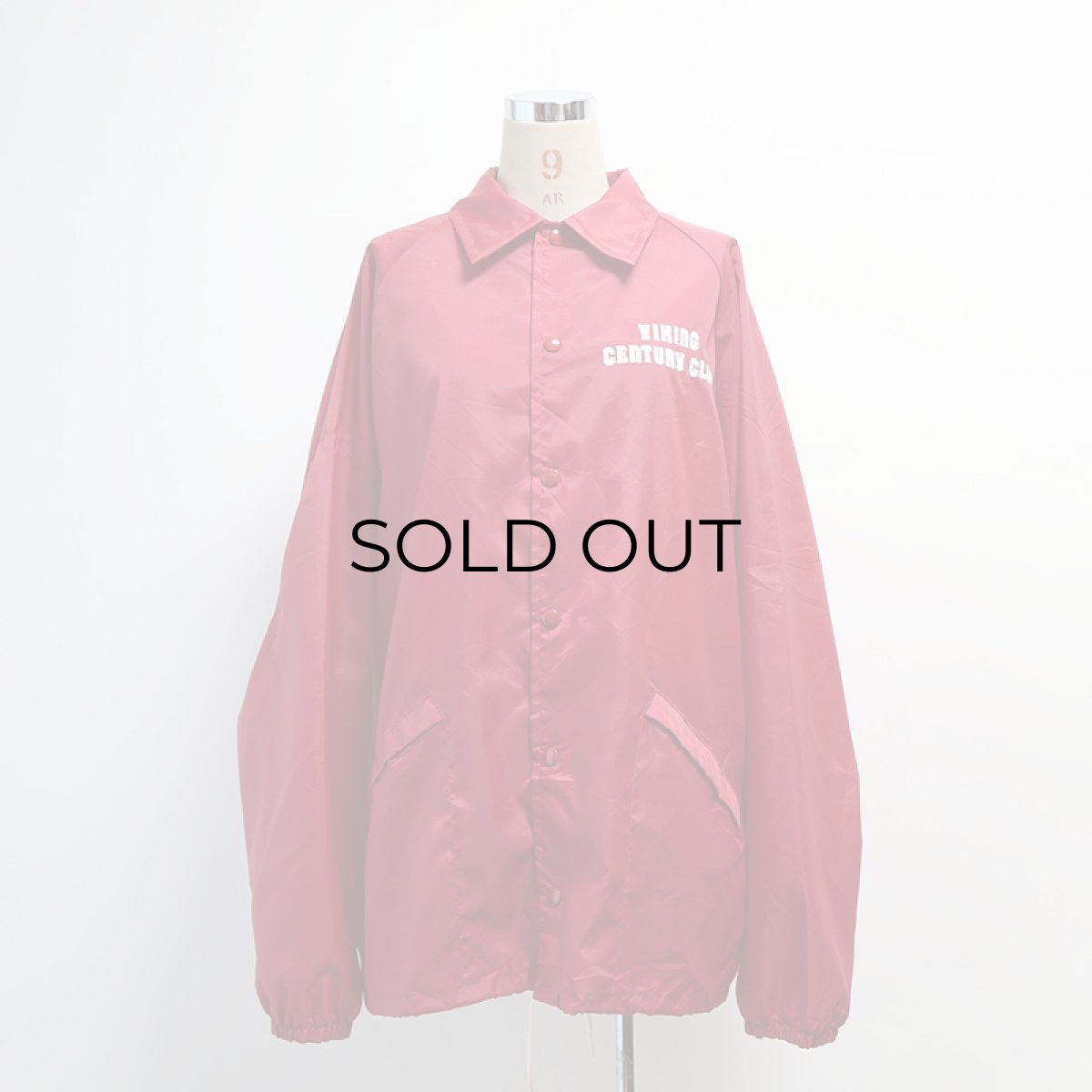 画像13: 80's King Louie "PRO FIT" NYLON W-PRINT SNAP COACH JACKET "VIKING CENTURY CLUB" "MADE IN USA" (13)