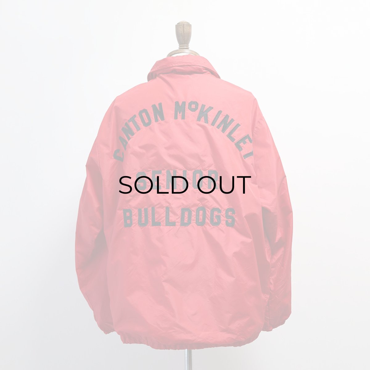 画像20: 70's Swingster NYLON BACK LETTERED FLANNEL LINING SNAP COACH JACKET "CANTON McKINLEY" (20)