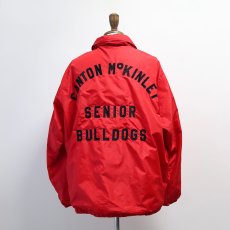 画像20: 70's Swingster NYLON BACK LETTERED FLANNEL LINING SNAP COACH JACKET "CANTON McKINLEY" (20)