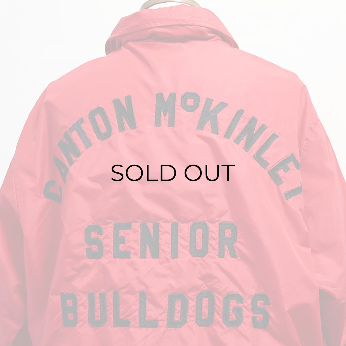 画像17: 70's Swingster NYLON BACK LETTERED FLANNEL LINING SNAP COACH JACKET "CANTON McKINLEY" (17)