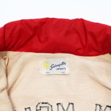 画像9: 70's Swingster NYLON BACK LETTERED FLANNEL LINING SNAP COACH JACKET "CANTON McKINLEY" (9)