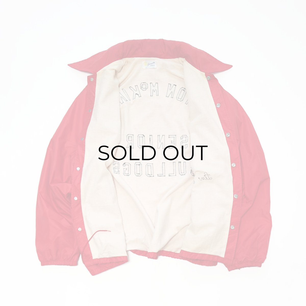 画像3: 70's Swingster NYLON BACK LETTERED FLANNEL LINING SNAP COACH JACKET "CANTON McKINLEY" (3)