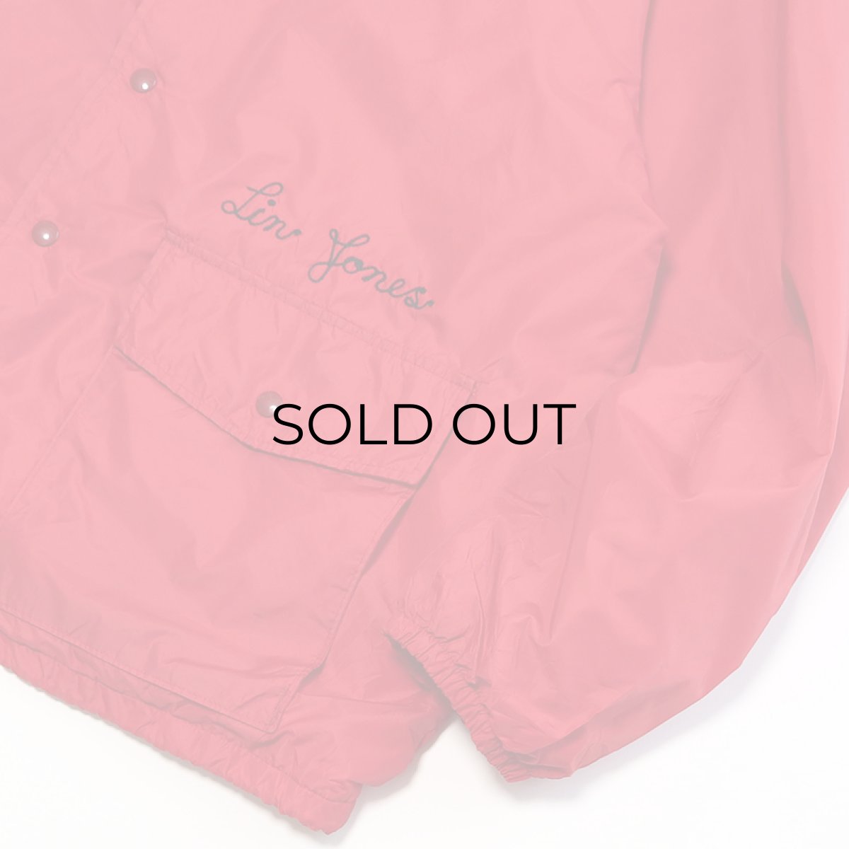 画像5: 70's Swingster NYLON BACK LETTERED FLANNEL LINING SNAP COACH JACKET "CANTON McKINLEY" (5)