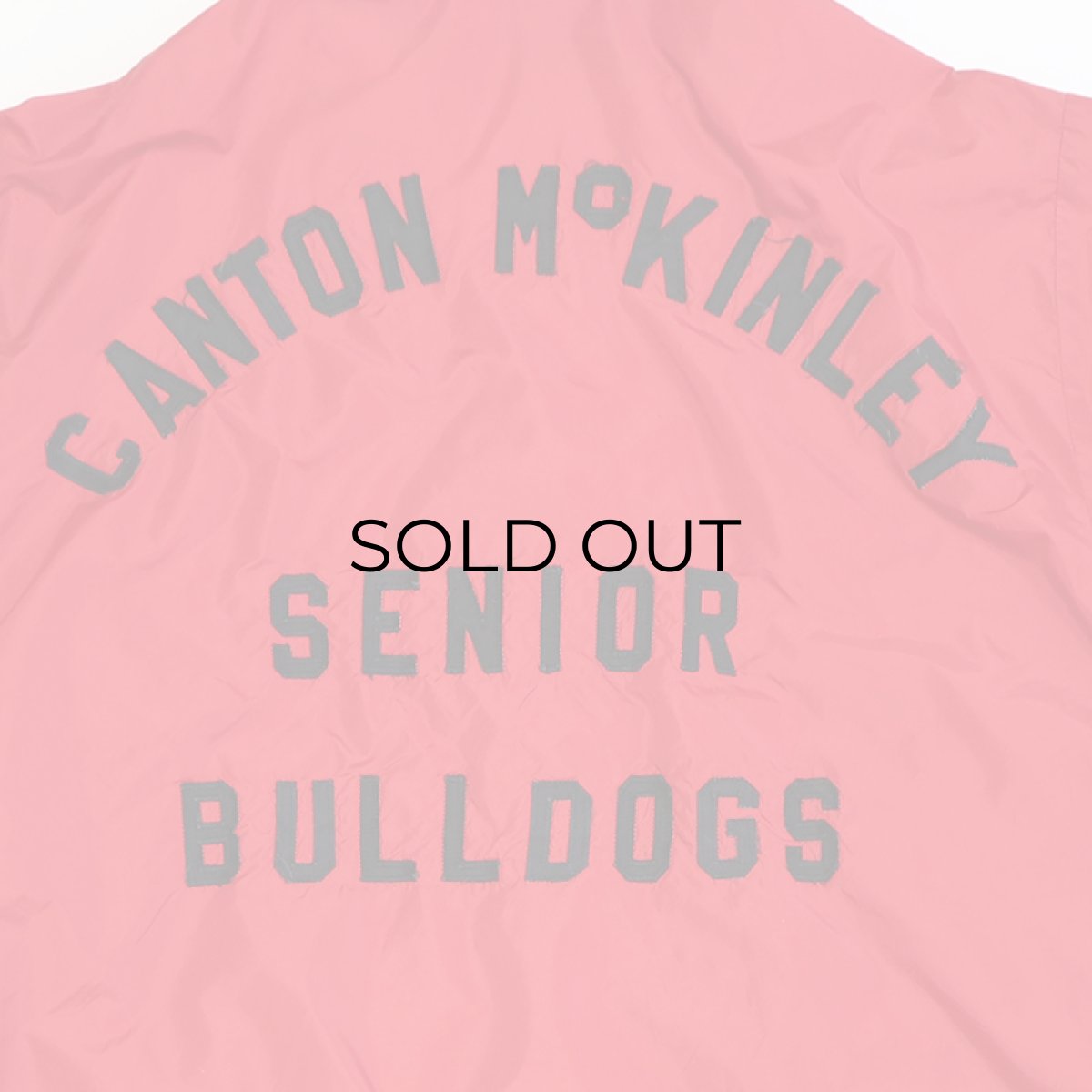 画像8: 70's Swingster NYLON BACK LETTERED FLANNEL LINING SNAP COACH JACKET "CANTON McKINLEY" (8)