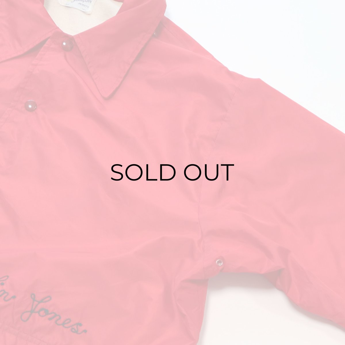 画像4: 70's Swingster NYLON BACK LETTERED FLANNEL LINING SNAP COACH JACKET "CANTON McKINLEY" (4)