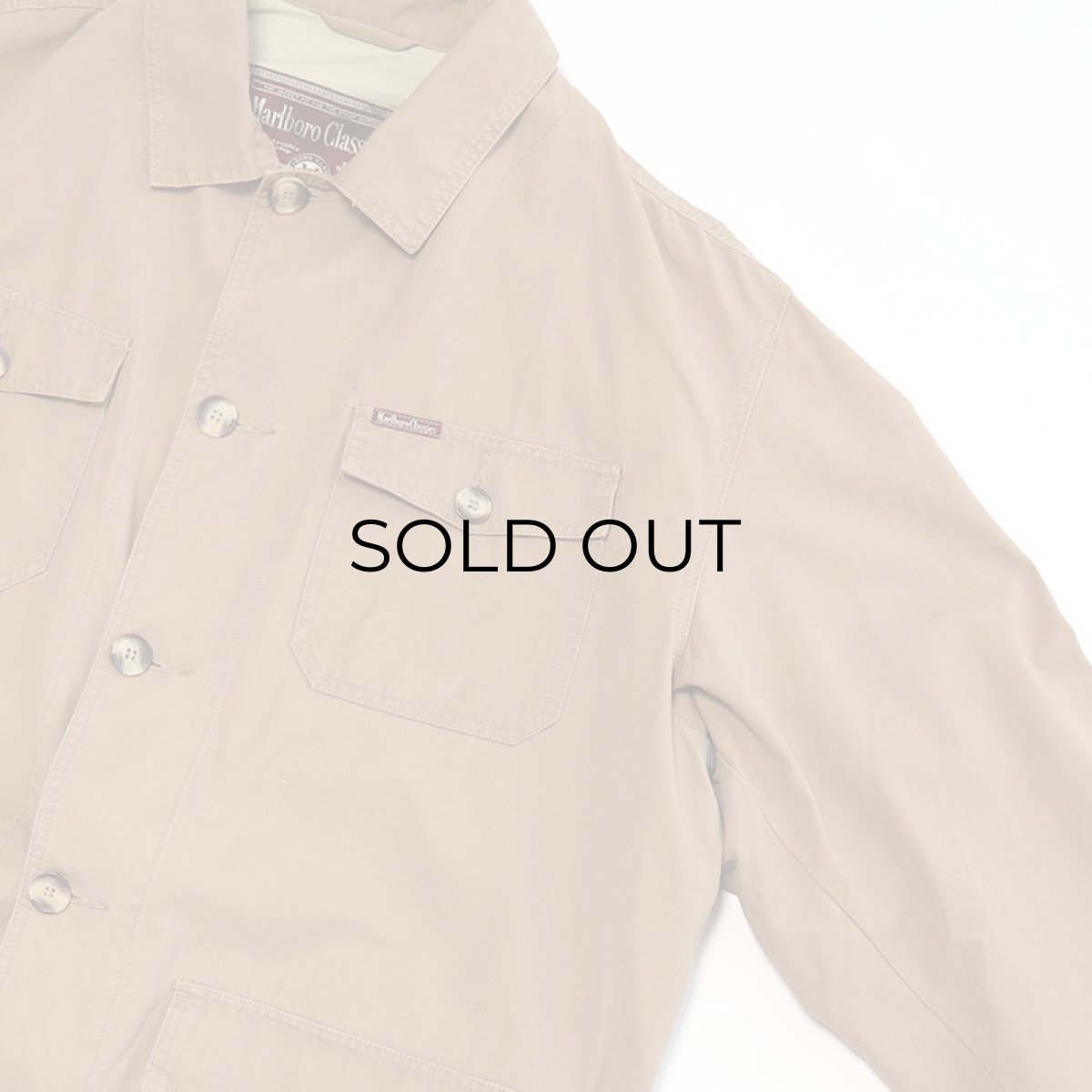 画像4: 90's Marlboro Classics COTTON Lt. CANVAS WORK style JACKET (4)