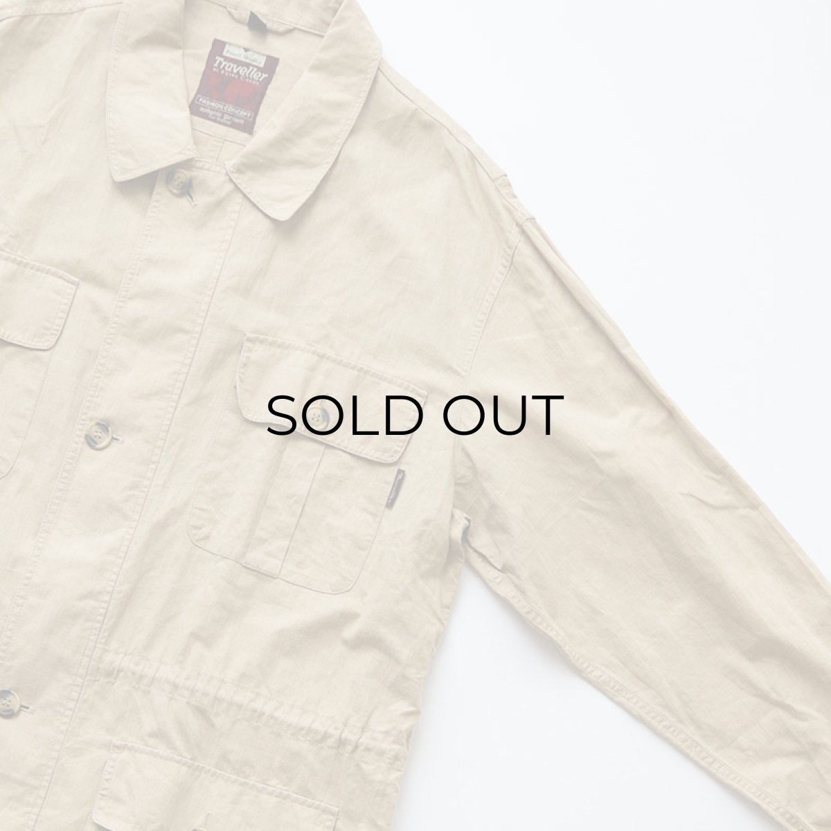 画像3: 90's Traveller by PETER COFOX COTTON LINEN TRAVELER JACKET (3)