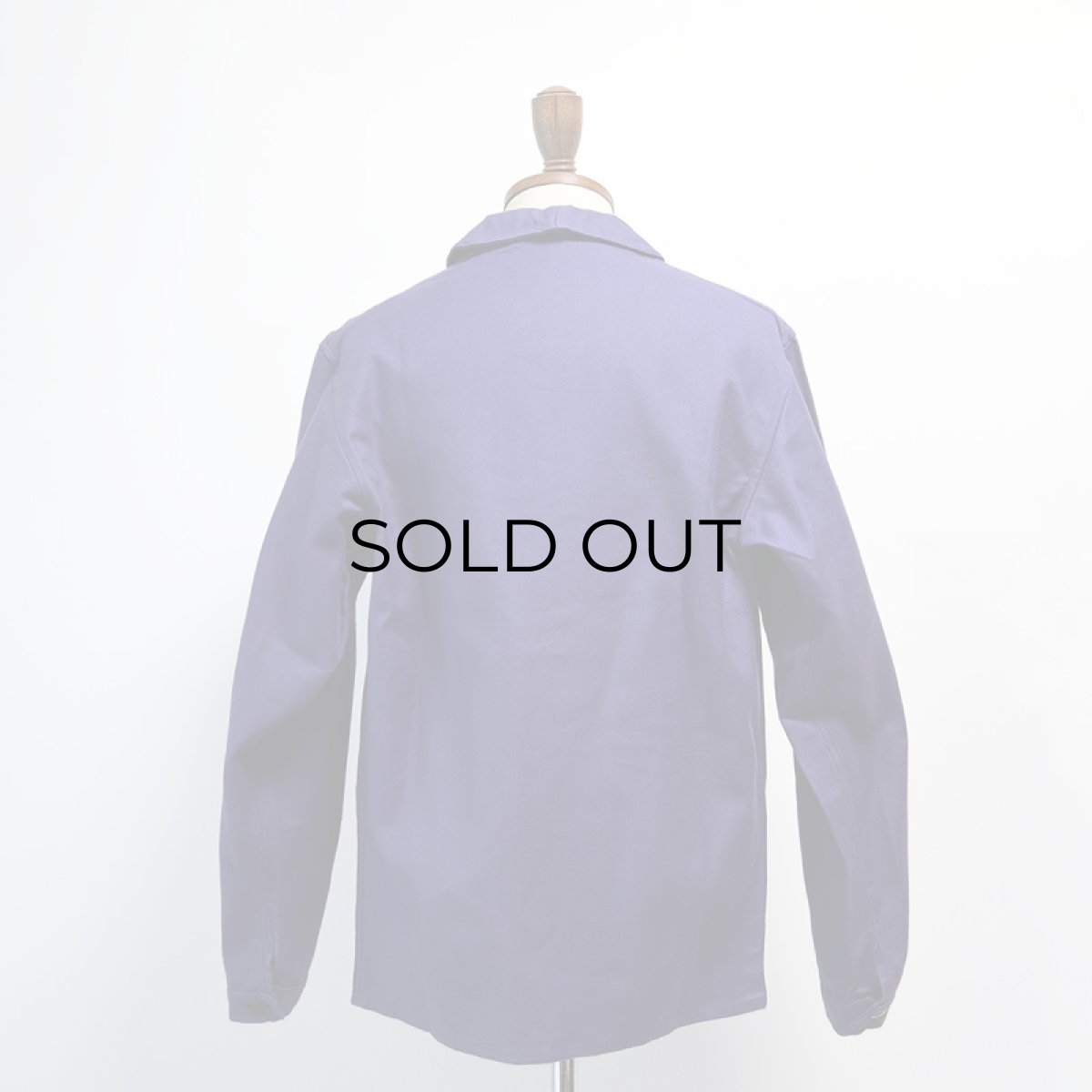 画像12: OLD UNKNOWN BRAND COTTON DRILL FRENCH WORK JACKET "DEADSTOCK" (12)