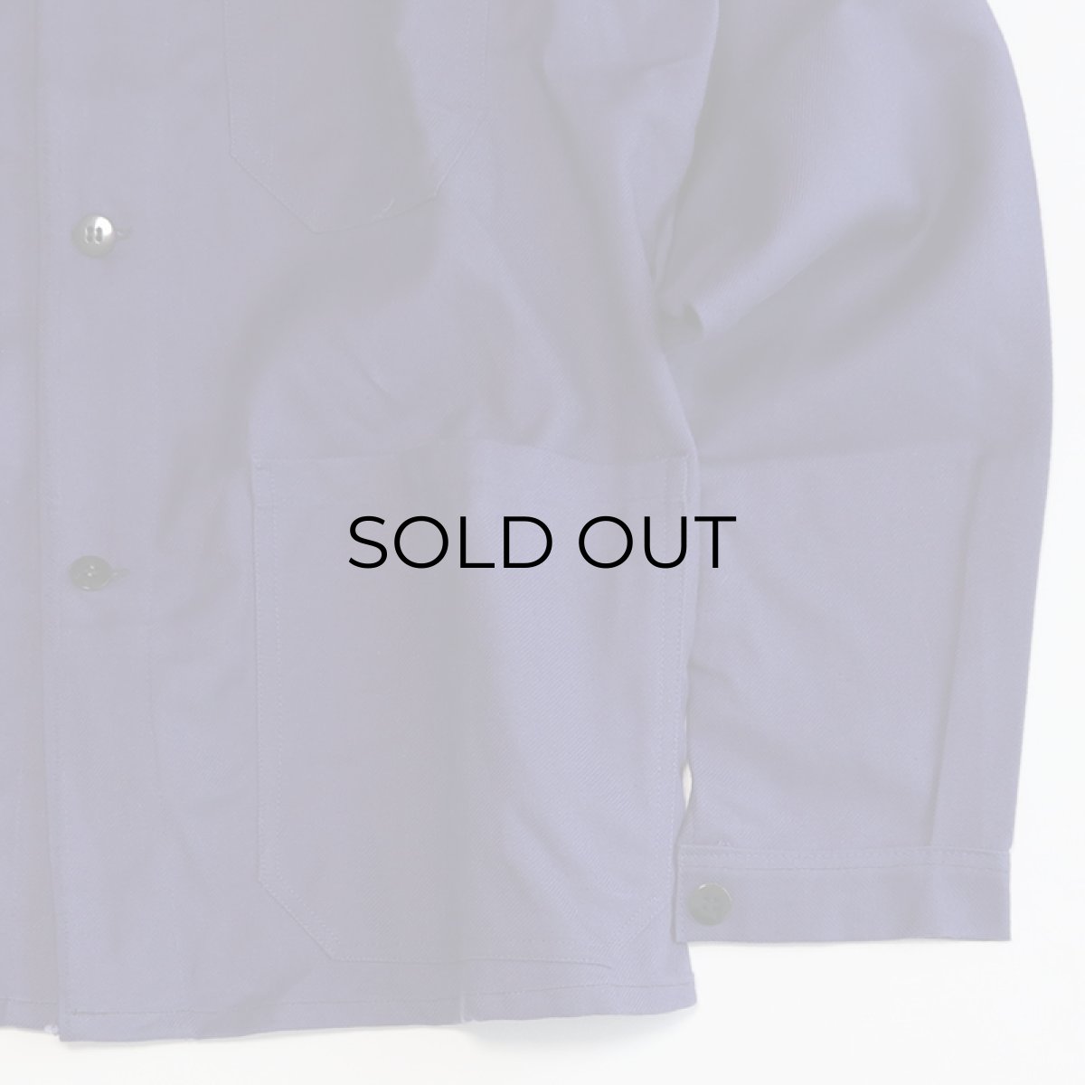 画像5: OLD UNKNOWN BRAND COTTON DRILL FRENCH WORK JACKET "DEADSTOCK" (5)