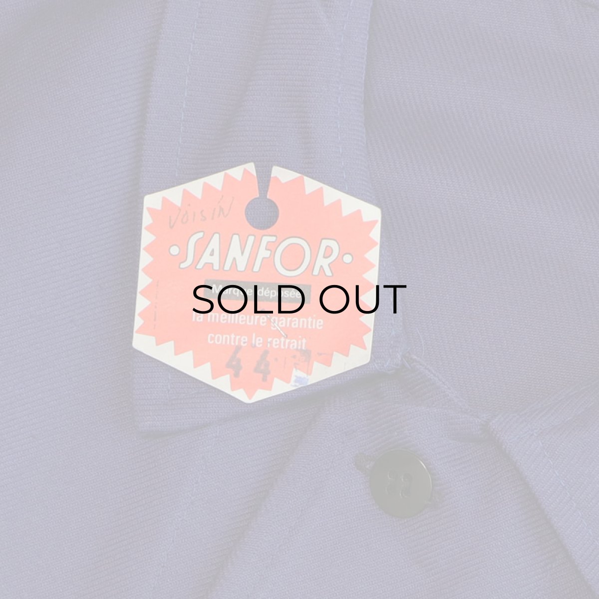 画像7: OLD UNKNOWN BRAND COTTON DRILL FRENCH WORK JACKET "DEADSTOCK" (7)