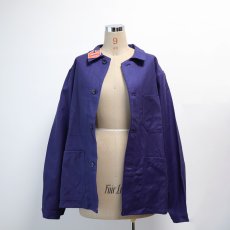 画像13: OLD UNKNOWN BRAND COTTON DRILL FRENCH WORK JACKET "DEADSTOCK" (13)