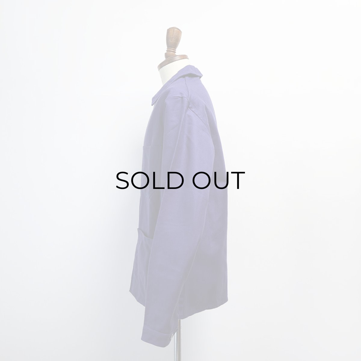 画像11: OLD UNKNOWN BRAND COTTON DRILL FRENCH WORK JACKET "DEADSTOCK" (11)