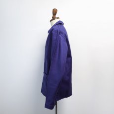 画像11: OLD UNKNOWN BRAND COTTON DRILL FRENCH WORK JACKET "DEADSTOCK" (11)