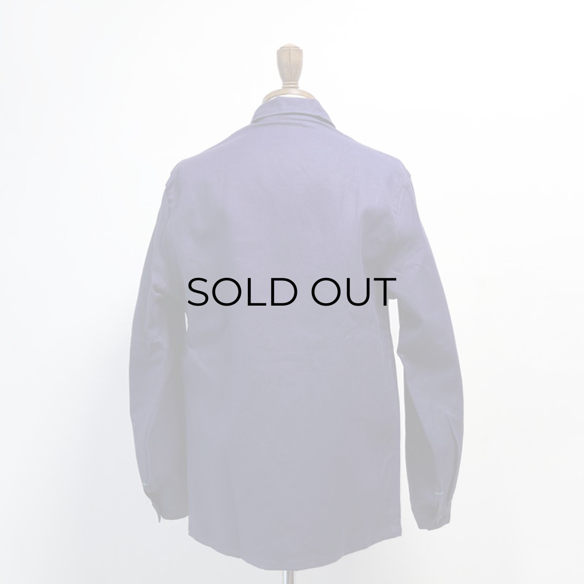 画像15: OLD UNKNOWN BRAND COTTON DRILL FRENCH WORK JACKET "DEADSTOCK" (15)