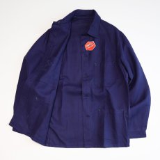 画像2: OLD UNKNOWN BRAND COTTON DRILL FRENCH WORK JACKET "DEADSTOCK" (2)