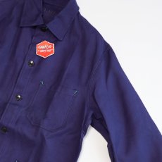 画像4: OLD UNKNOWN BRAND COTTON DRILL FRENCH WORK JACKET "DEADSTOCK" (4)