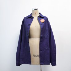 画像16: OLD UNKNOWN BRAND COTTON DRILL FRENCH WORK JACKET "DEADSTOCK" (16)
