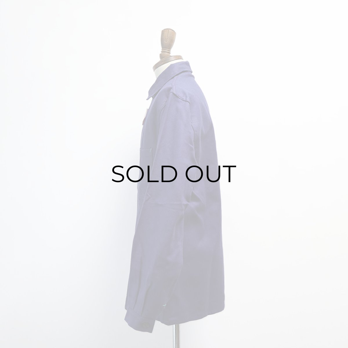 画像14: OLD UNKNOWN BRAND COTTON DRILL FRENCH WORK JACKET "DEADSTOCK" (14)