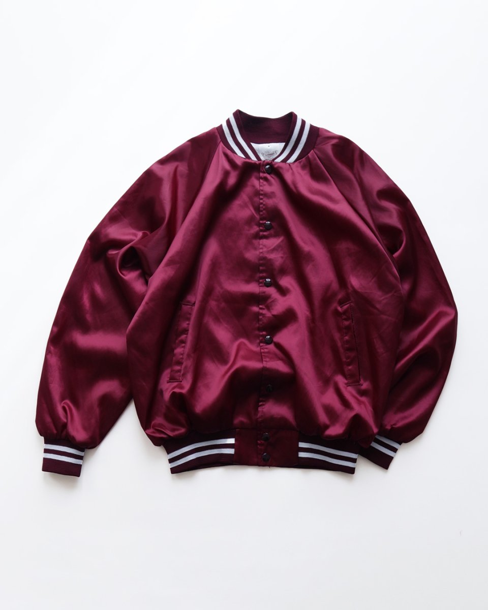 画像1: 〜90's AUBURN NYLON BACK PRINT FLANNEL LINING SNAP BLOUSON "Olympic Gymnastics Center" "MADE IN USA" (1)