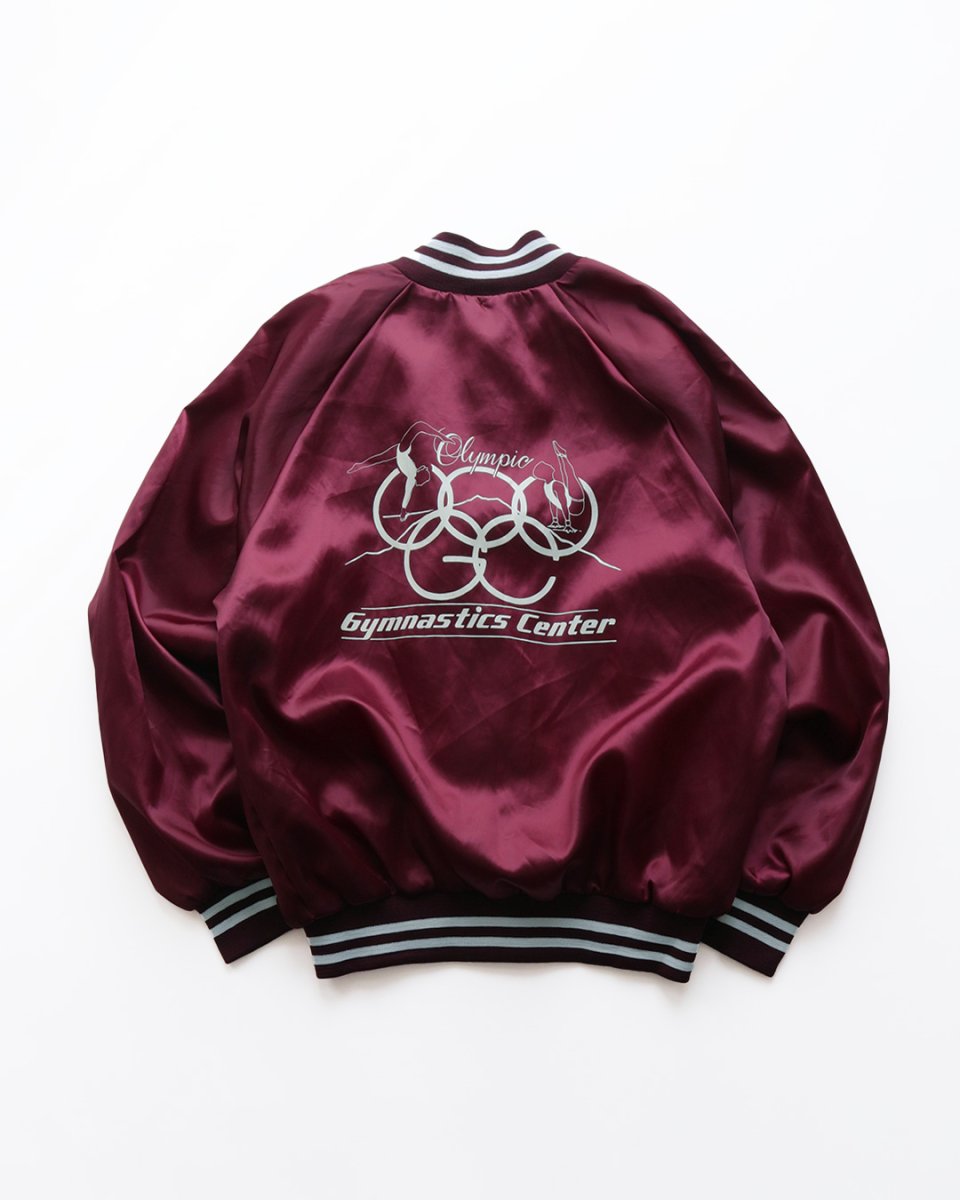 画像3: 〜90's AUBURN NYLON BACK PRINT FLANNEL LINING SNAP BLOUSON "Olympic Gymnastics Center" "MADE IN USA" (3)