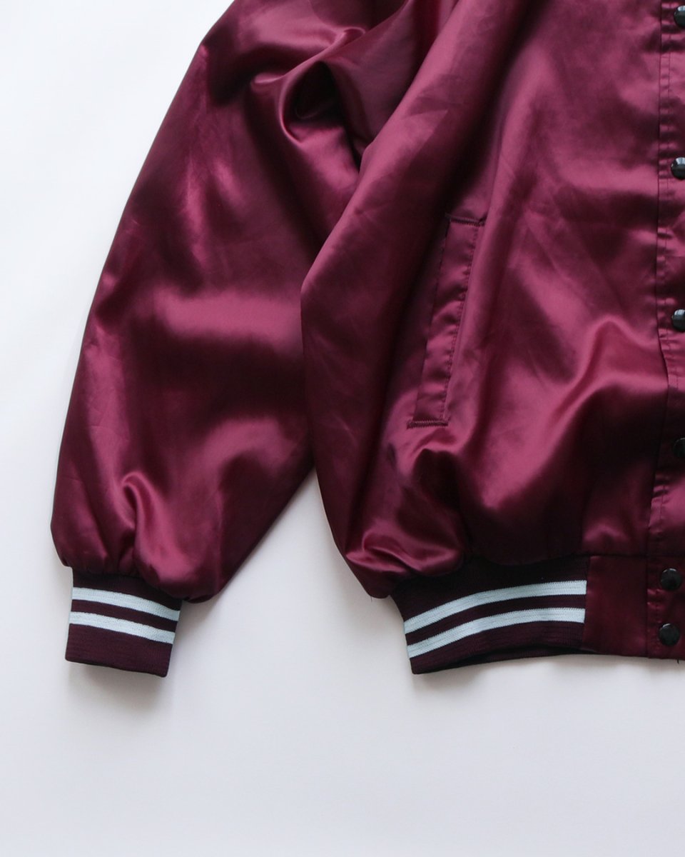 画像5: 〜90's AUBURN NYLON BACK PRINT FLANNEL LINING SNAP BLOUSON "Olympic Gymnastics Center" "MADE IN USA" (5)