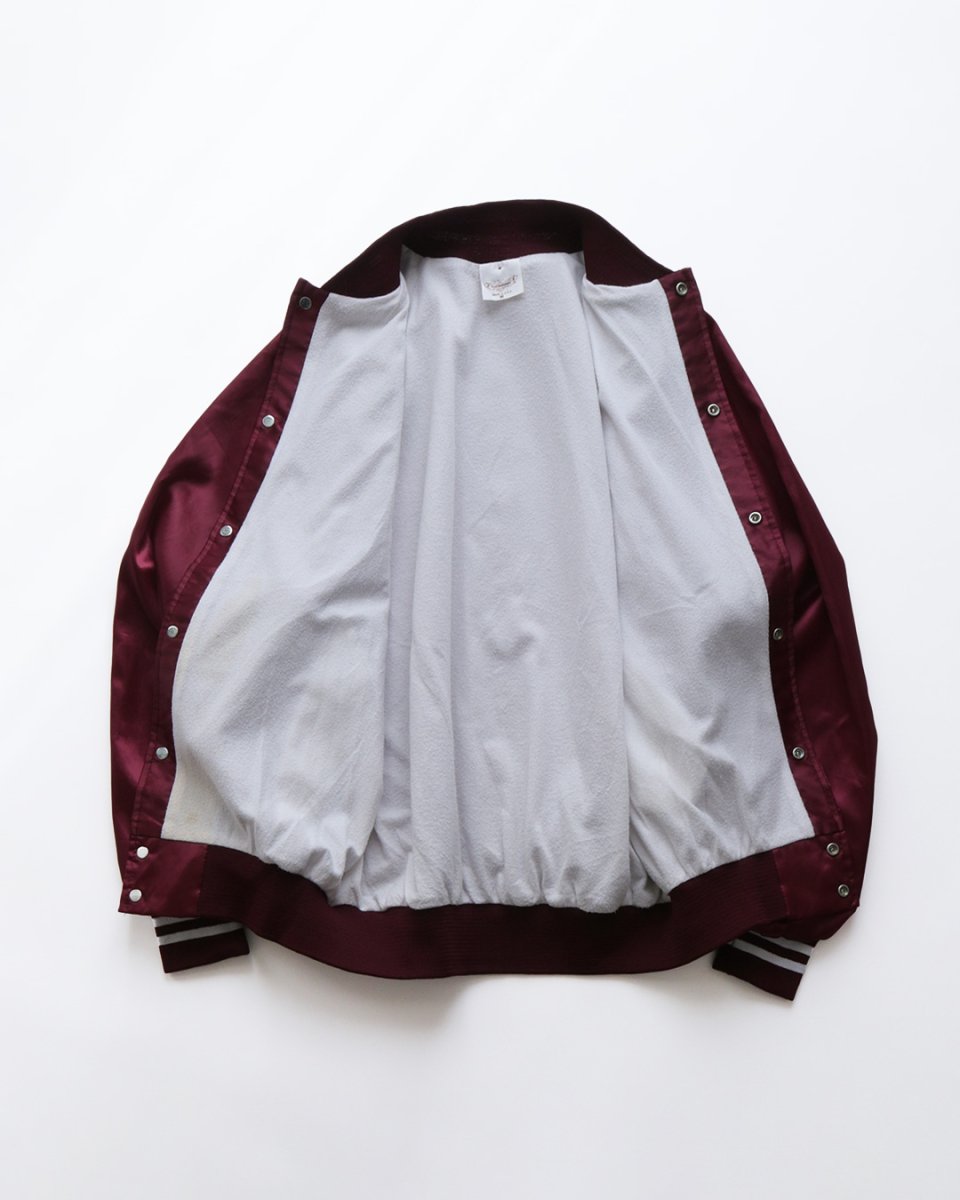 画像2: 〜90's AUBURN NYLON BACK PRINT FLANNEL LINING SNAP BLOUSON "Olympic Gymnastics Center" "MADE IN USA" (2)