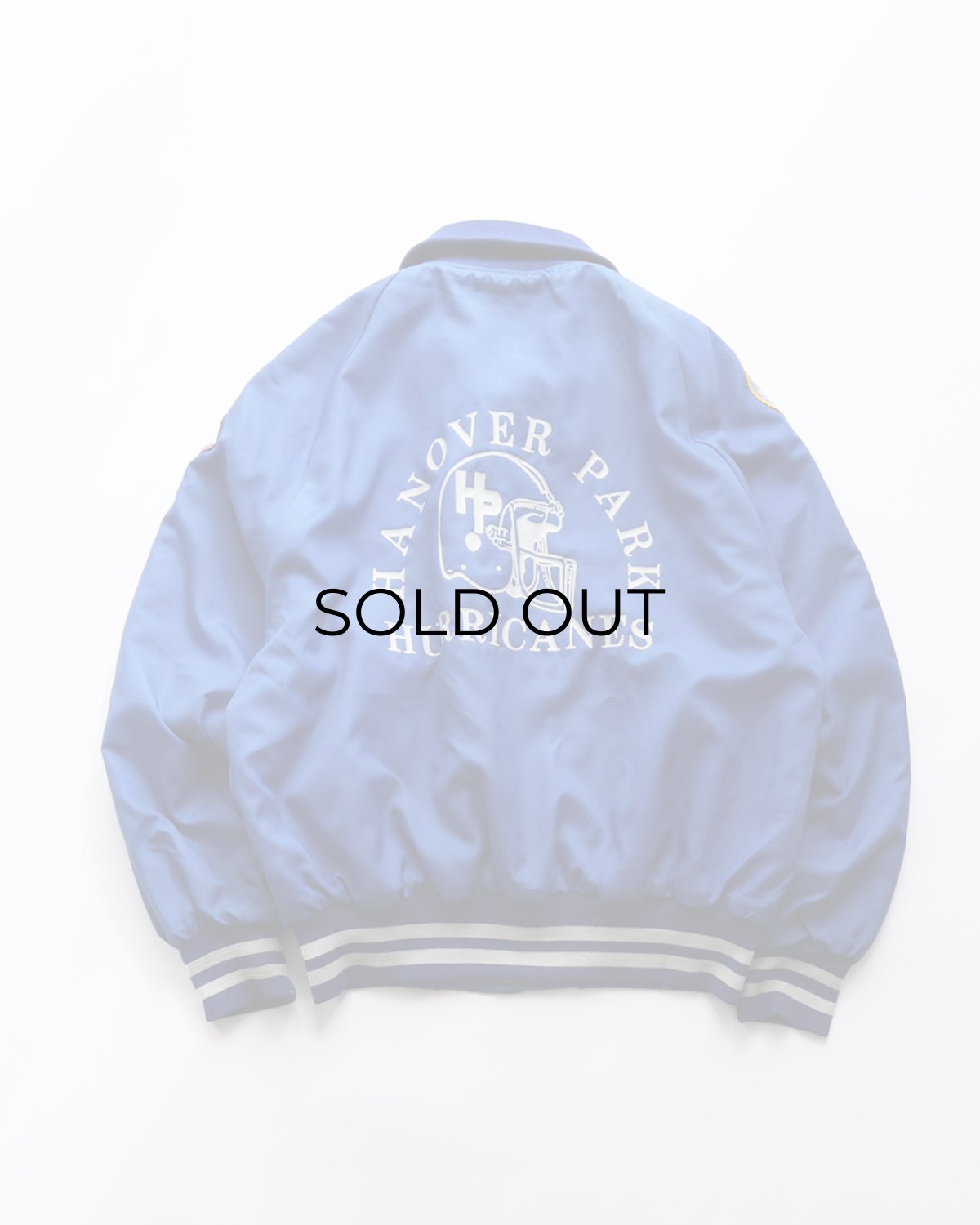 画像5: 〜90's Holloway NYLON BACK PRINT QUILTED LINING SNAP BLOUSON with PATCH "MADE IN USA" (5)