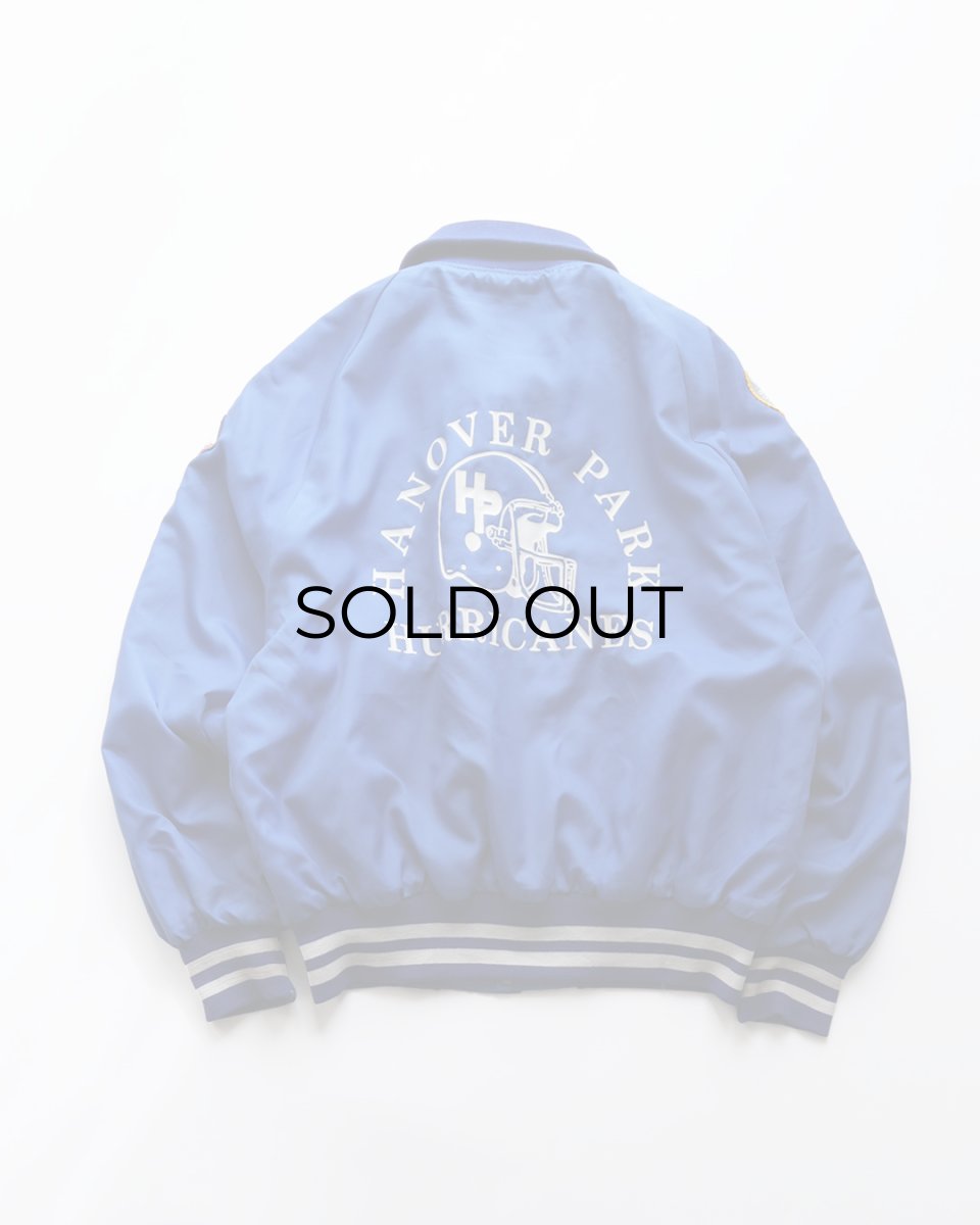 画像5: 〜90's Holloway NYLON BACK PRINT QUILTED LINING SNAP BLOUSON with PATCH "MADE IN USA" (5)
