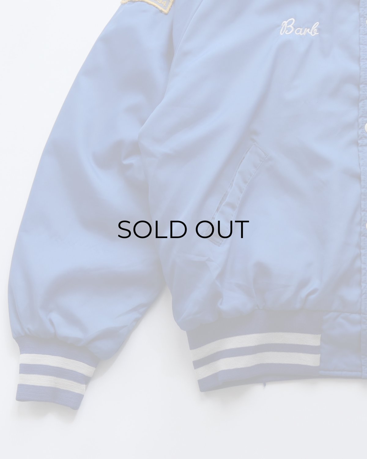 画像7: 〜90's Holloway NYLON BACK PRINT QUILTED LINING SNAP BLOUSON with PATCH "MADE IN USA" (7)