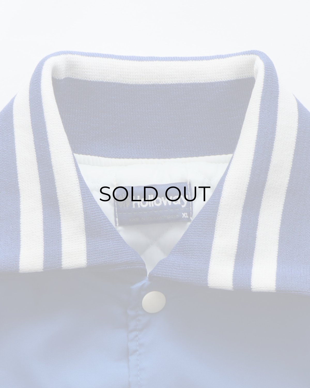 画像9: 〜90's Holloway NYLON BACK PRINT QUILTED LINING SNAP BLOUSON with PATCH "MADE IN USA" (9)