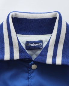 画像9: 〜90's Holloway NYLON BACK PRINT QUILTED LINING SNAP BLOUSON with PATCH "MADE IN USA" (9)