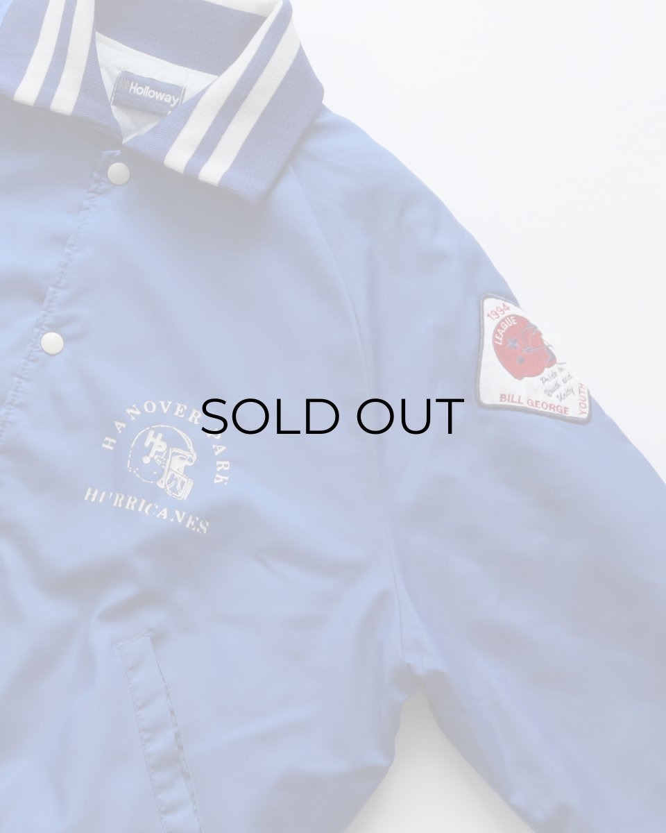 画像6: 〜90's Holloway NYLON BACK PRINT QUILTED LINING SNAP BLOUSON with PATCH "MADE IN USA" (6)