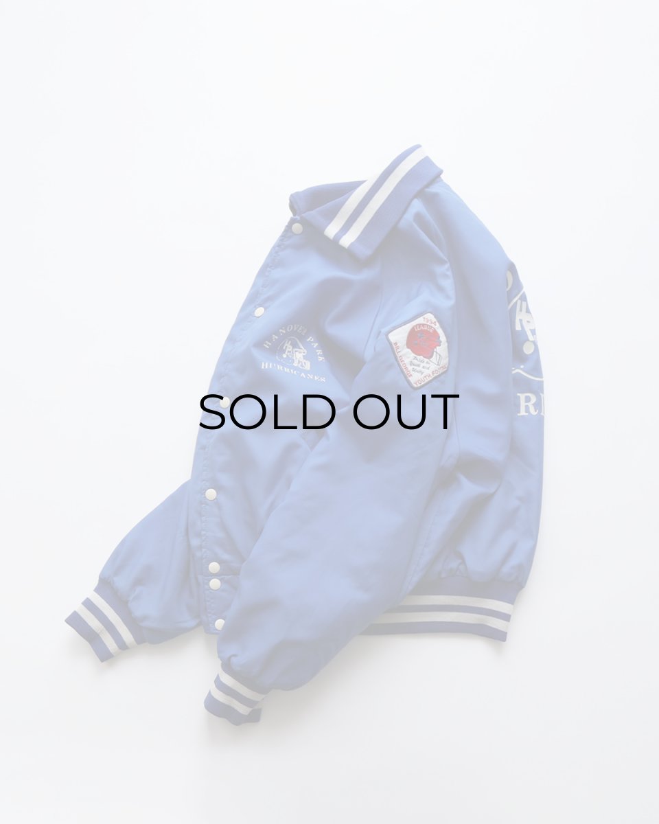 画像2: 〜90's Holloway NYLON BACK PRINT QUILTED LINING SNAP BLOUSON with PATCH "MADE IN USA" (2)