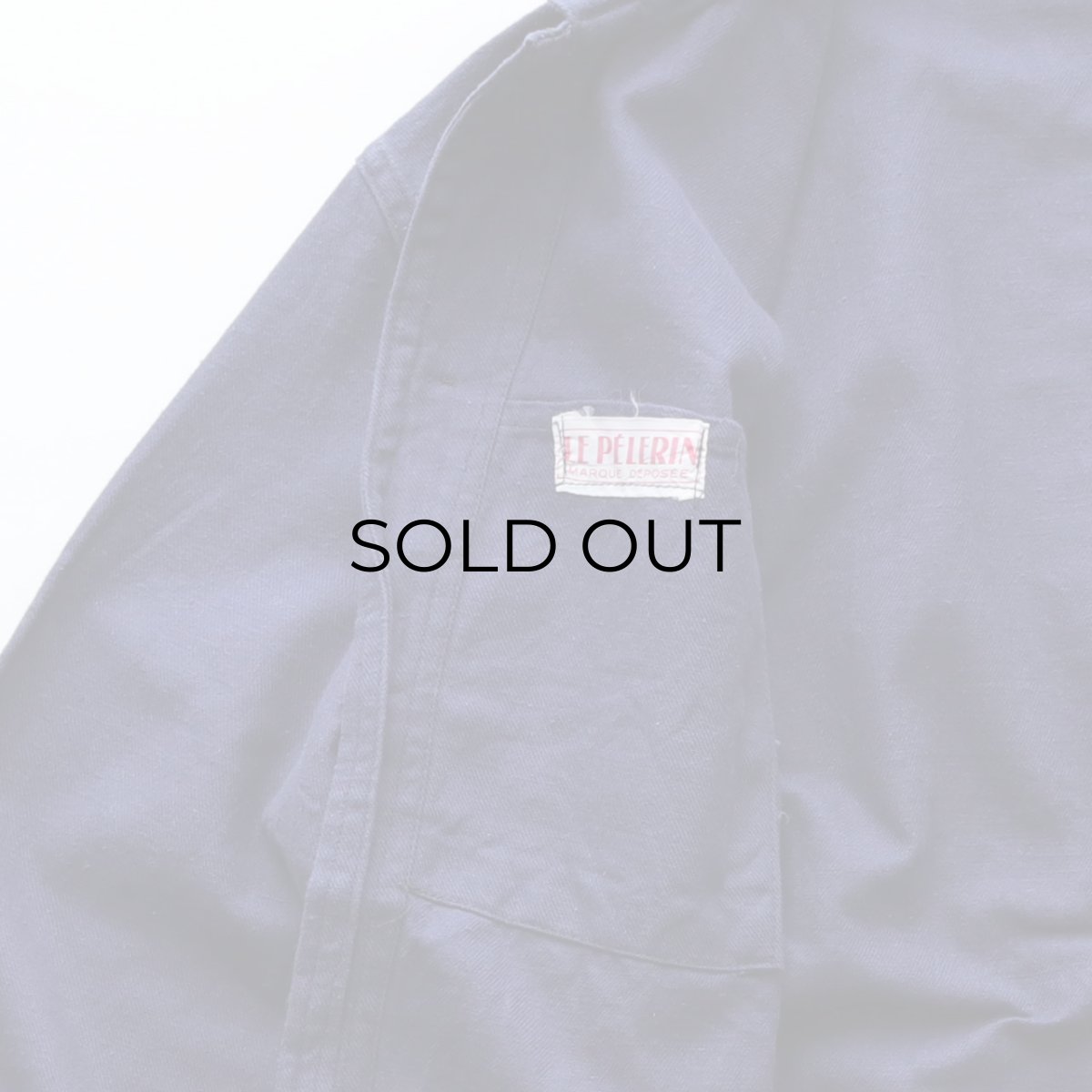 画像7: 60's LE PELERIN COTTON DRILL FRENCH WORK JACKET (7)