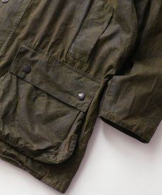 画像10: OLD Barbour "BORDER" WAXED COTTON FIELD COAT with HOOD "MADE IN ENGLAND" (10)