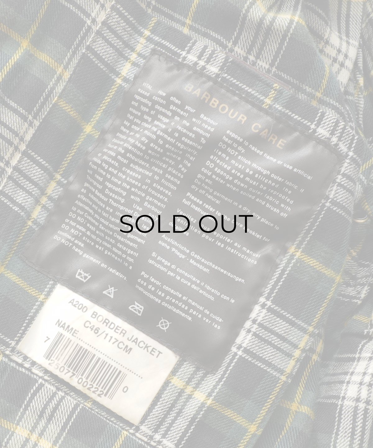 画像13: OLD Barbour "BORDER" WAXED COTTON FIELD COAT with HOOD "MADE IN ENGLAND" (13)