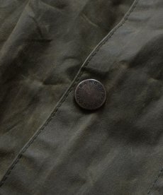 画像12: OLD Barbour "BORDER" WAXED COTTON FIELD COAT with HOOD "MADE IN ENGLAND" (12)