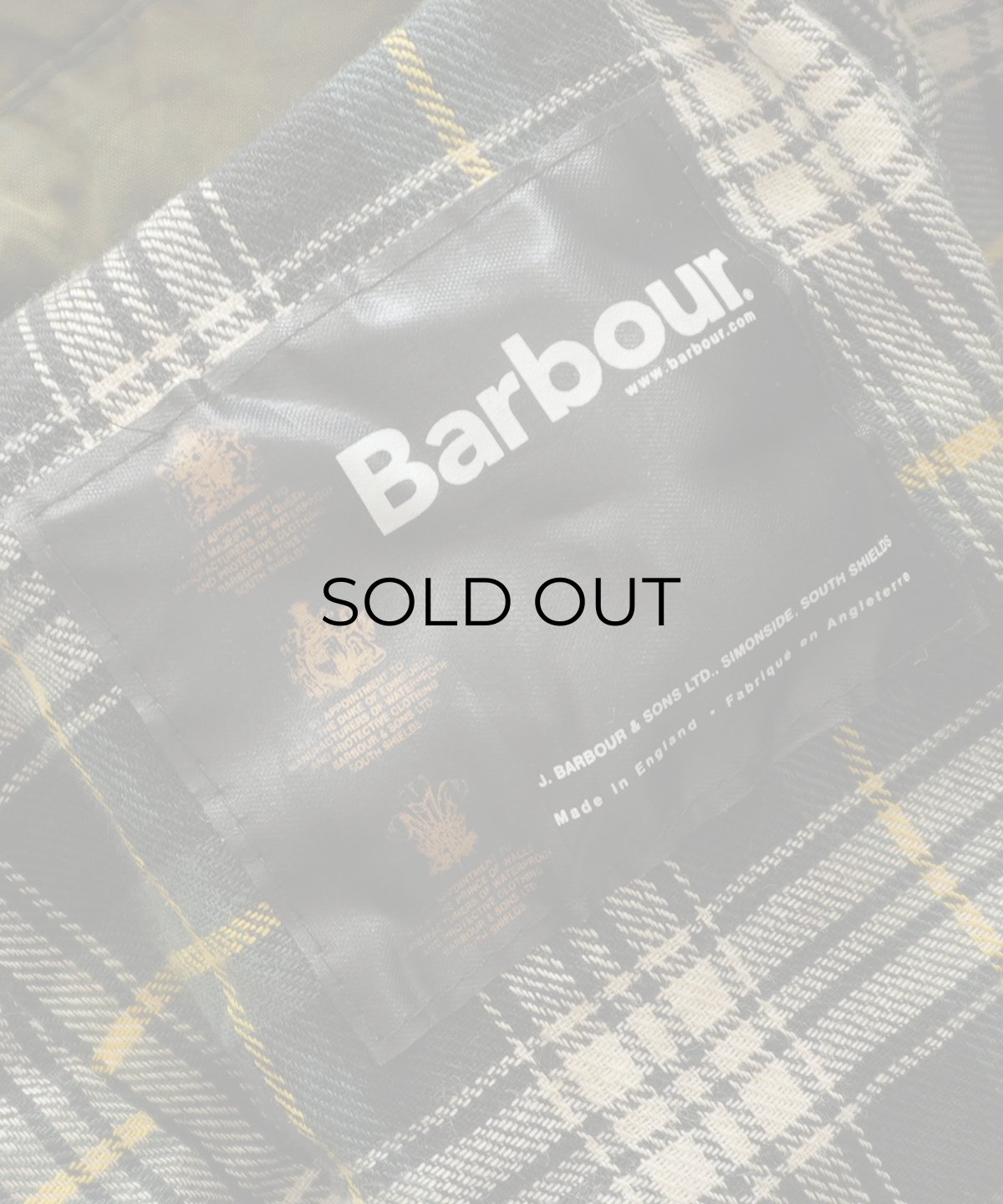 画像15: OLD Barbour "BORDER" WAXED COTTON FIELD COAT with HOOD "MADE IN ENGLAND" (15)