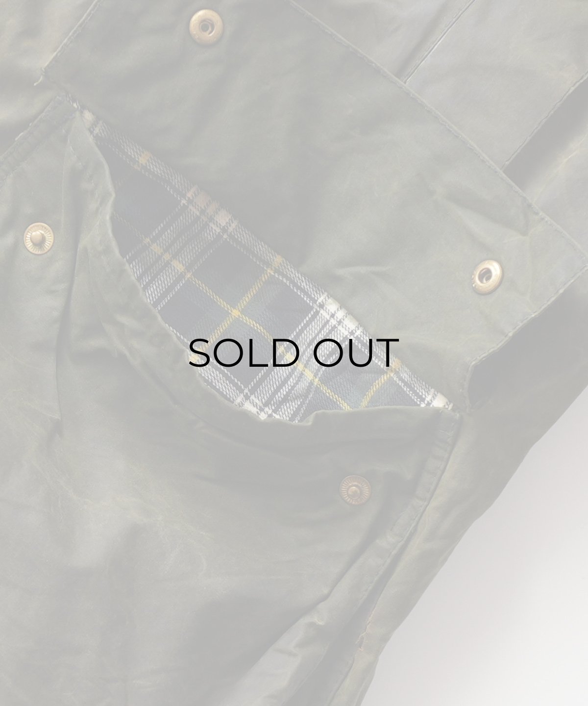 画像11: OLD Barbour "BORDER" WAXED COTTON FIELD COAT with HOOD "MADE IN ENGLAND" (11)