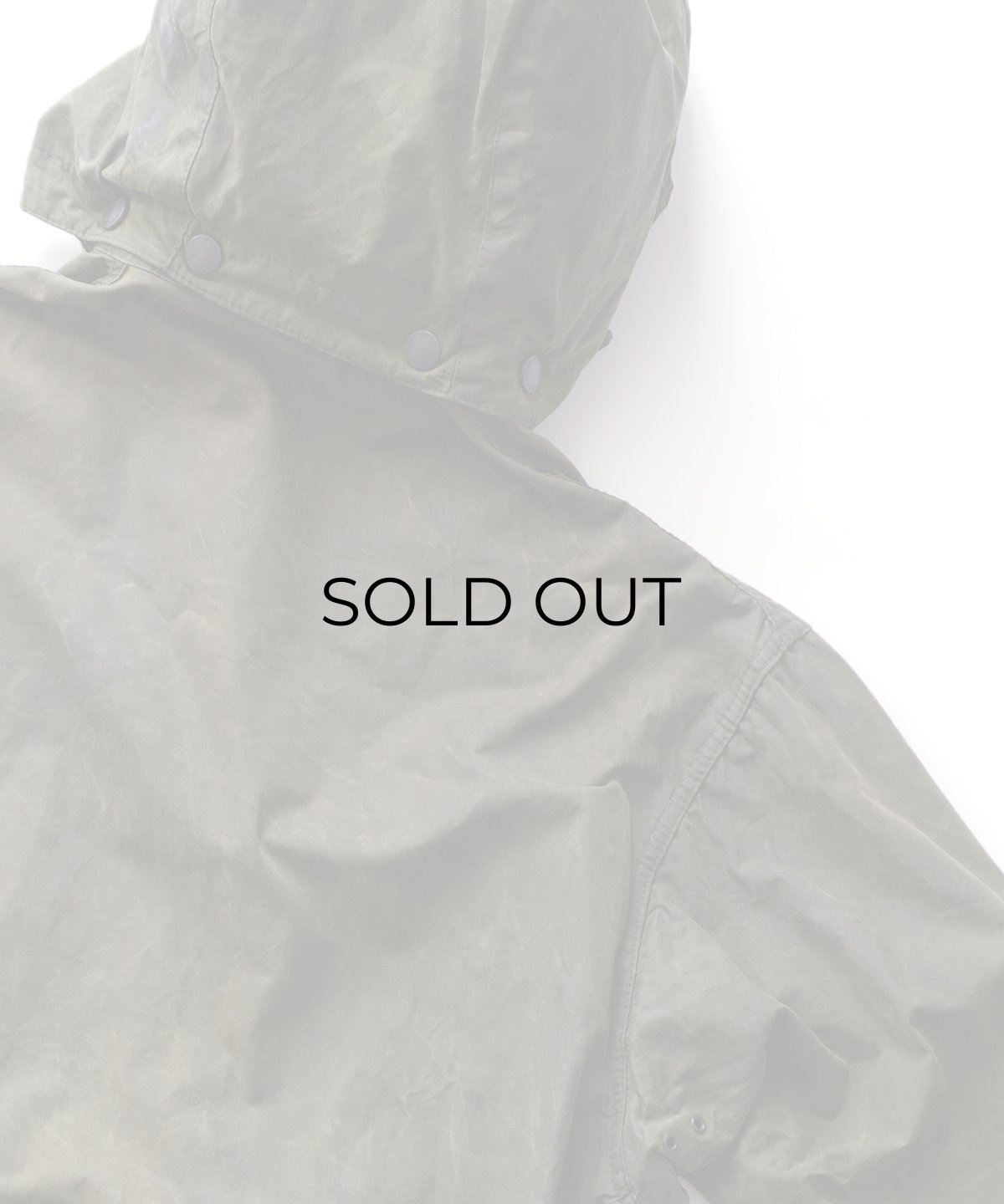 画像18: OLD Barbour "BORDER" WAXED COTTON FIELD COAT with HOOD "MADE IN ENGLAND" (18)